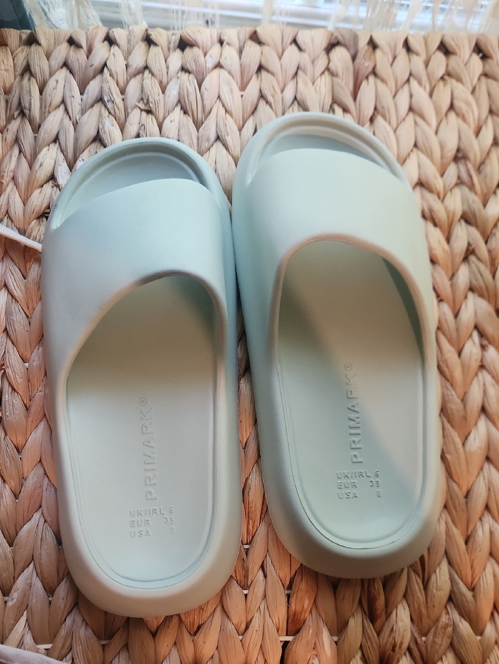 Primark  Pale Mint Green Slide Sandals